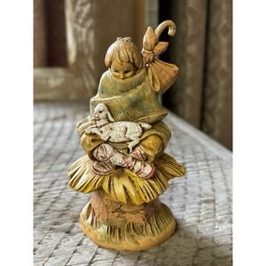 Vintage Fontanini Signed Shepherd Figure 1987 Depose Italy